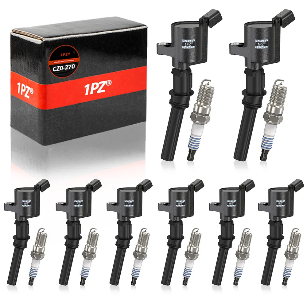 H3337 8x Ignition Coil Motorcraft Spark Plug For Ford F150 4.6L 5.4L 3W7Z12029A DG508