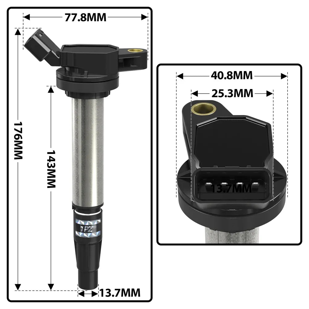 H2174 4x Ignition Coil Iridium Spark Plug For Toyota Corolla Prius 1.8L L4 OEM UF596