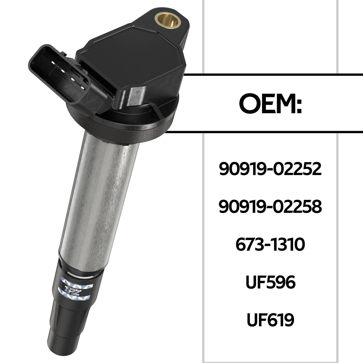 H1267 4x Ignition Coil For Denso 90919-02258 673-1310 Fits Toyota Corolla Prius 1.8L