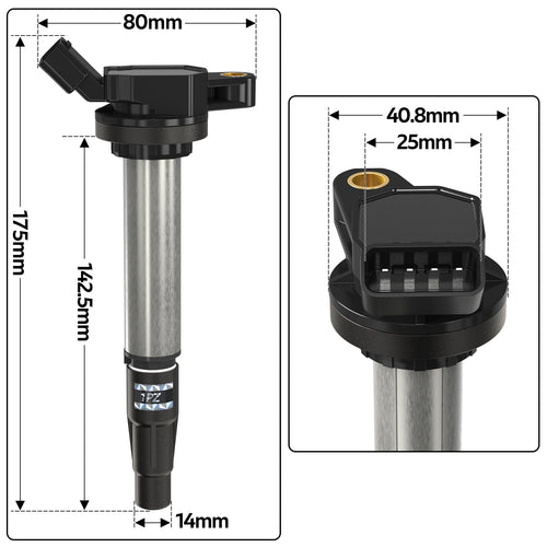 H1267 4x Ignition Coil For Denso 90919-02258 673-1310 Fits Toyota Corolla Prius 1.8L