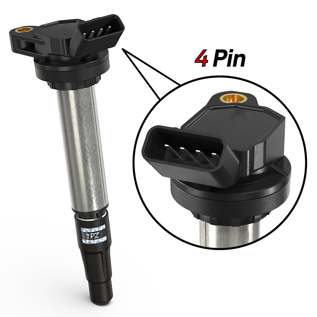 H1267 4x Ignition Coil For Denso 90919-02258 673-1310 Fits Toyota Corolla Prius 1.8L