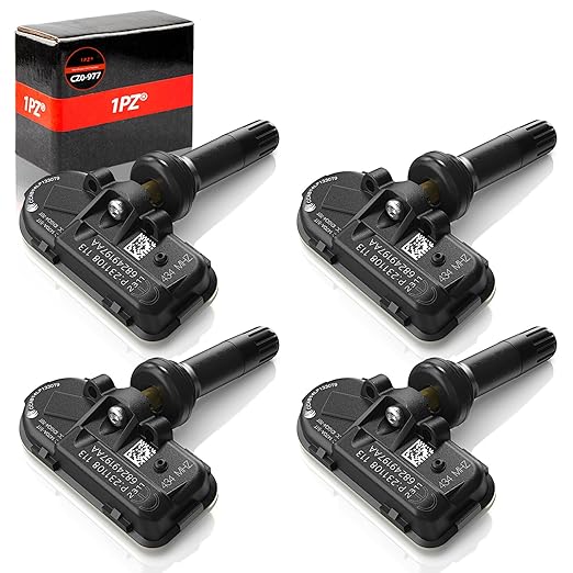H3260 TPMS Sensor Tire Pressure Sensor 434MHz Compatible with Jeep Cherokee Dodge Ram 1500 2500 3500 2014-2018 Replaces 68249197AA 68239720AA Set of 4