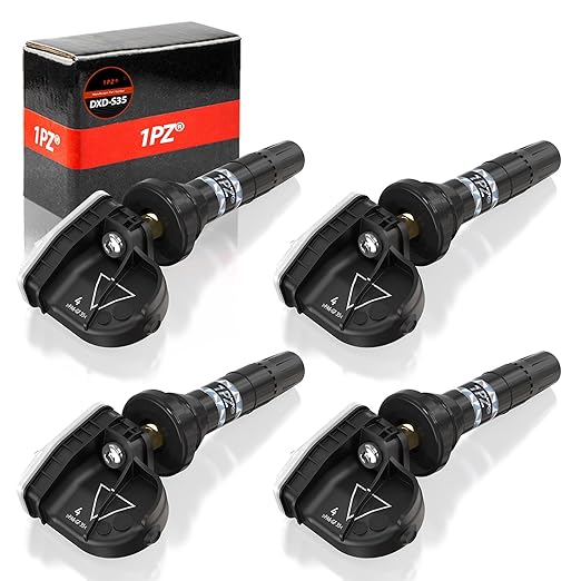 H4202 TPMS Tire Pressure Monitoring System Replacement for Buick Enclave LaCrosse Cadillac CT6 XT5 Chevrolet Camaro Cruze GMC Acadia Savana 433MHz Pre-Programmed Tire Pressure Sensor 13598773
