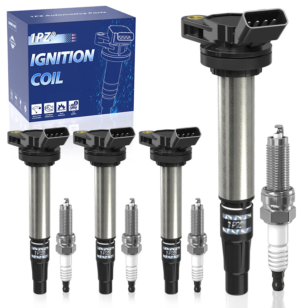 H2174 4x Ignition Coil Iridium Spark Plug For Toyota Corolla Prius 1.8L L4 OEM UF596