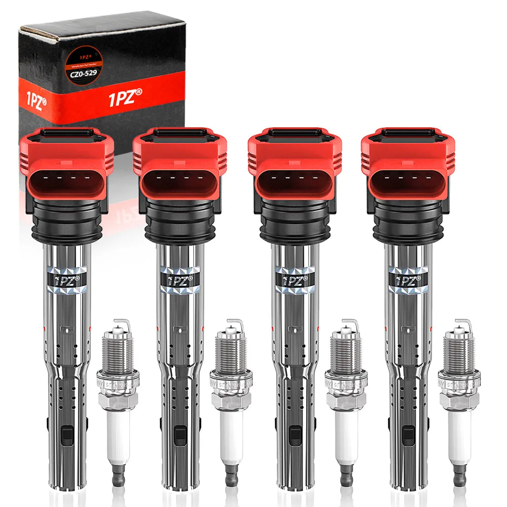 H2167 UF529 Ignition Coil NGK Spark Plug For Audi A4 A5 A6 A7 A8 Quattro Q5 Q7 R8 S4