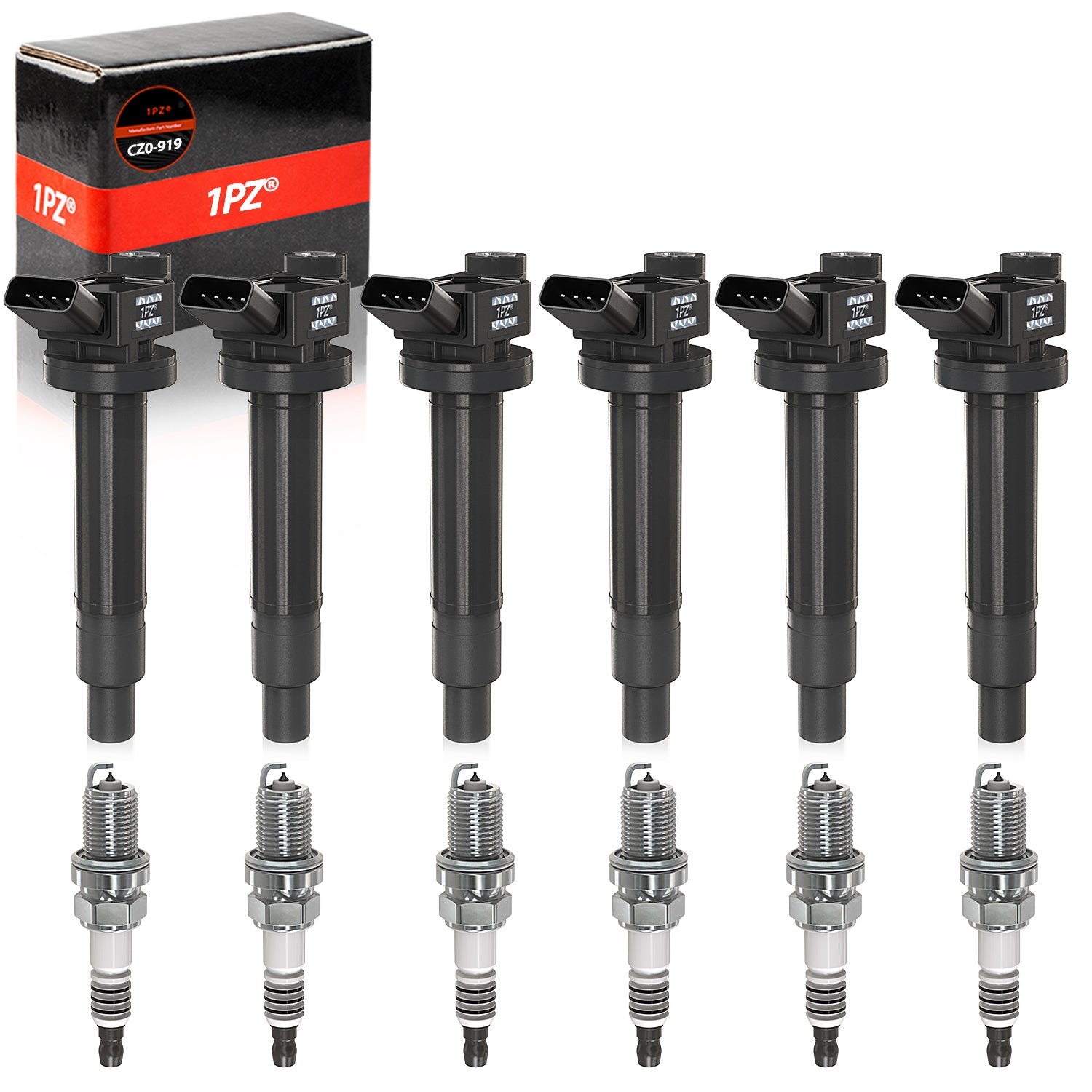 H2181 6x Genuine Ignition Coil For Denso 673-1301 90919-02234 Highlander Avalon Toyota