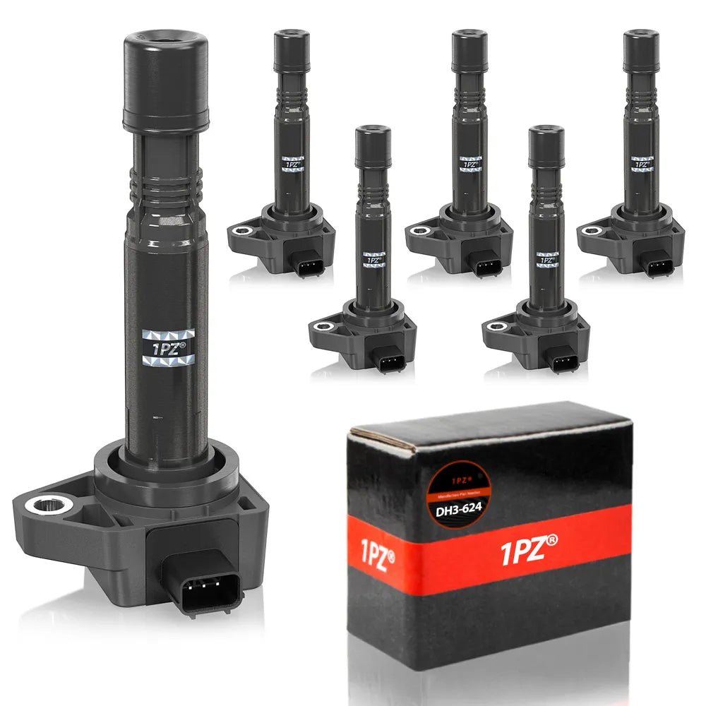 H2551  Ignition Coil Pack Set of 6 Replacement for Honda Accord Odyssey Pilot Ridgeline 3.5 3.7 V6 2009-2014 Acura RDX RL TL MDX ZDX 2010-2013 Compatible with UF624 30520-RN0-A01 E1124