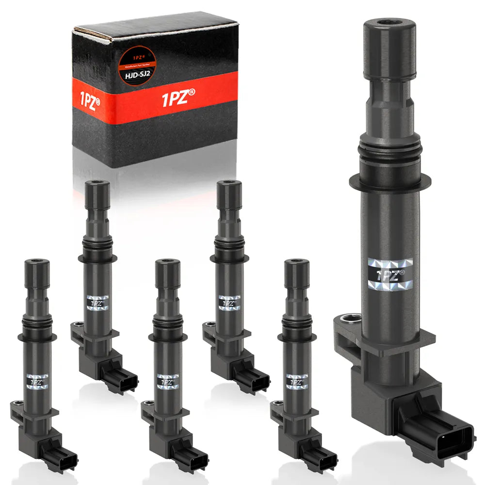 H2580  Set of 6 Ignition Coil Pack Replacement for Jeep Dodge Ram Mitsubishi Cherokee Liberty Commander Dakota Durango Nitro 1500 3.7L 4.7L V6 OEM UF270 UF297 UF399 C1231 5C1114 56028138