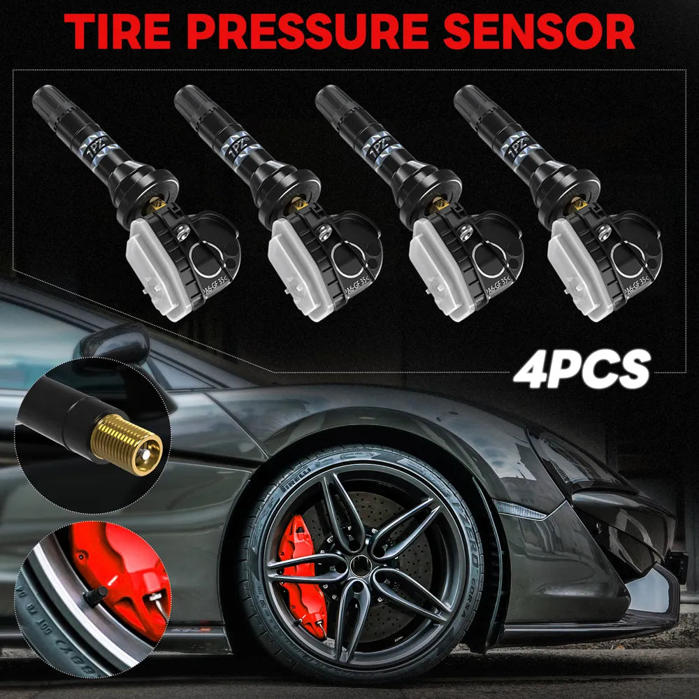 H3053  TPMS Sensor Ford Tire Pressure Sensor 315MHz Set of 4 for Ford F150 Edge Explorer Mus Tang Lincoln MKT Replaces F2GZ-1A189-A F2GT1A180AB
