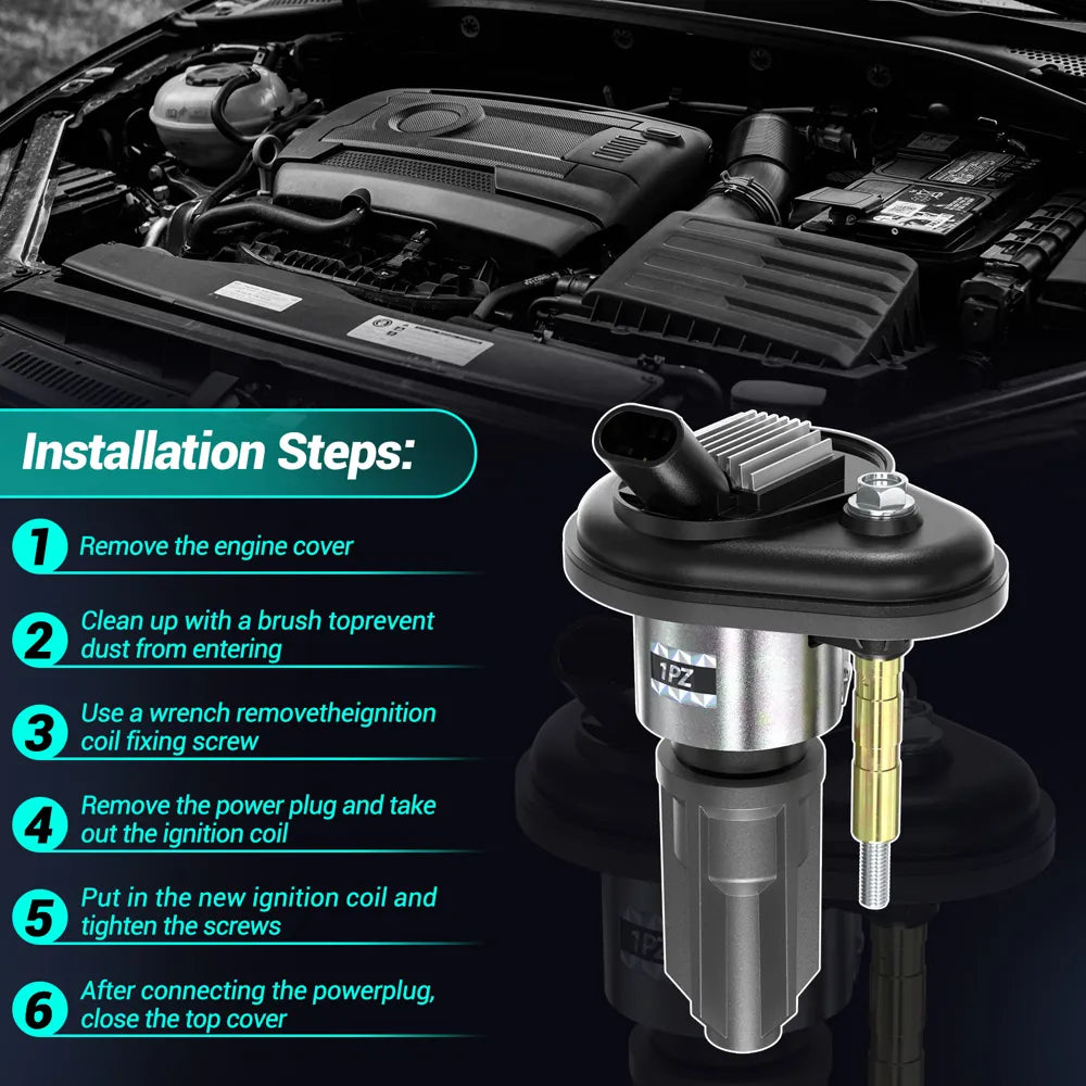 H3233 6x OEM Ignition Coil UF303 5C1392 For Chevrolet Trailblazer Isuzu Buick Hummer