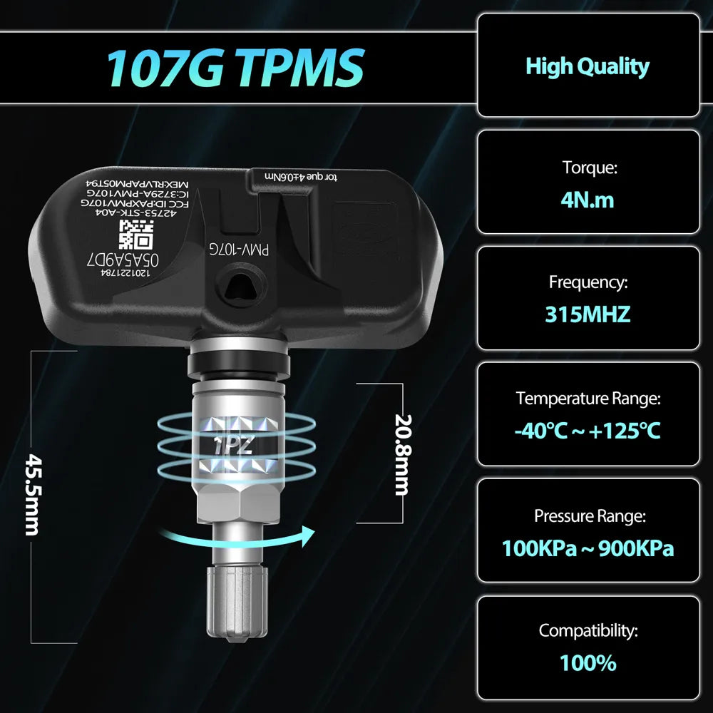 H3234 4X TPMS OEM 42753STKA04 PMV-107G For Acura MDX Honda Pilot TIRE PRESSURE SENSOR