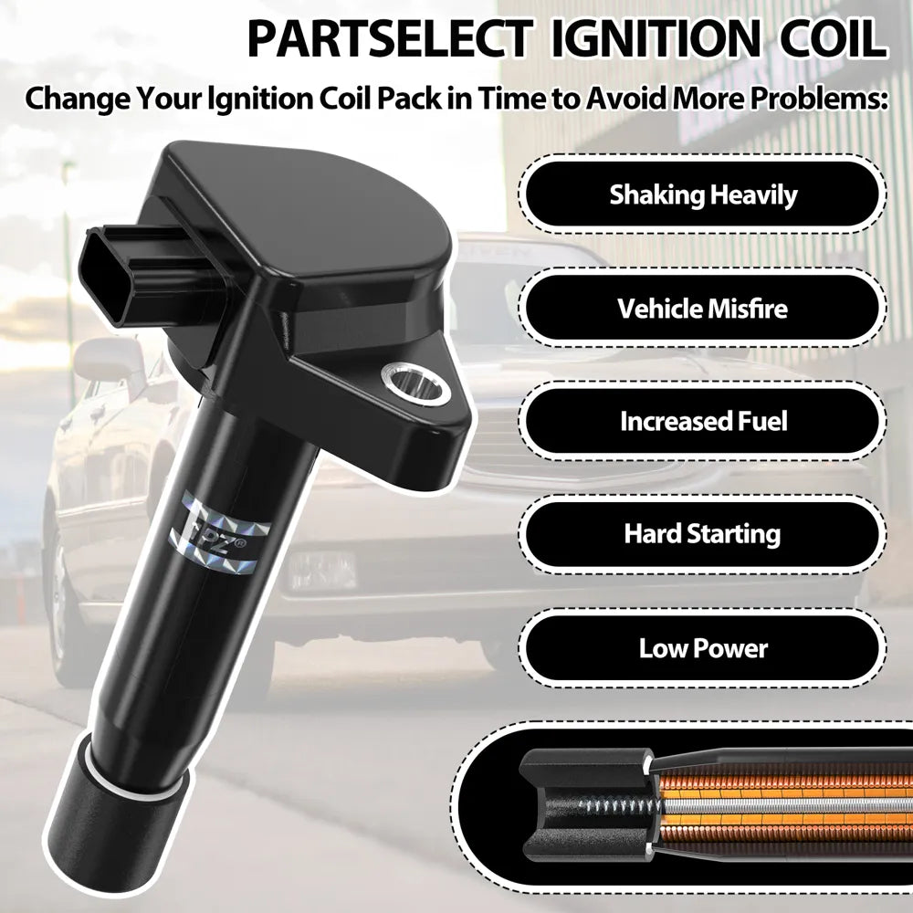 H3353 6x Genuine Ignition Coil & Spark Plug For OEM UF603 Honda Accord Odyssey 3.5L V6