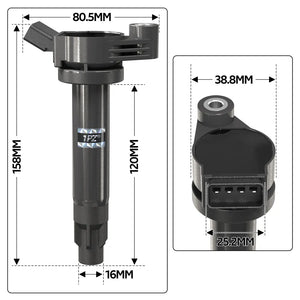 H3390 6pcs Ignition Coil+Spark Plug For Denso 90919-02246 2004-10 Toyota Lexus 3.3L V6