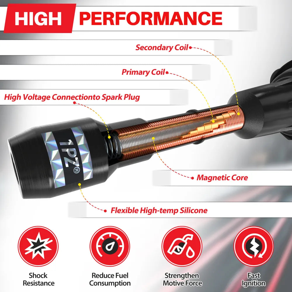 H3426 Sets of 6 Ignition Coil Pack UF550 and Iridium Spark Plugs 1406 Compatible with 3.5L V6 2008-2020 Nissan Infiniti Maxima Murano Pathfinder Quest Altima Q50 QX60 FX35