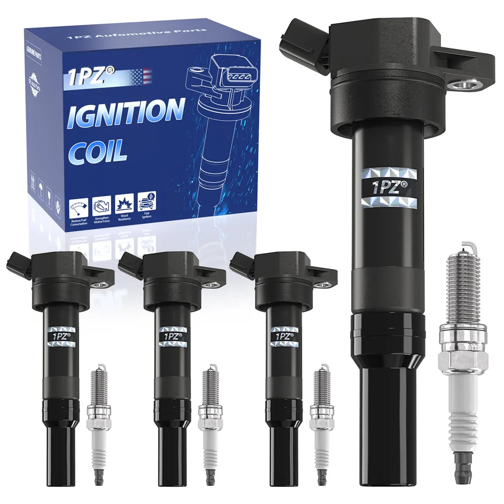 H3434 Set of 4 Ignition Coils UF651 and Iridium Spark Plug 93175 Compatible with 1.8L 2.0L L4 2011-2020 Hyundai Elantra Coupe GT Tucson Kia Forte Soul, Replace 273002E000 273012E000 C1804