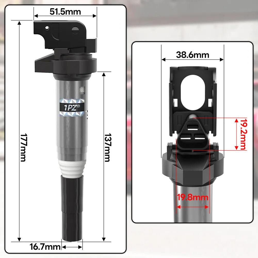 H3449 4 Bosch Ignition Coil 0221504800 + Iridium Spark Plug For Mini Cooper Countryman