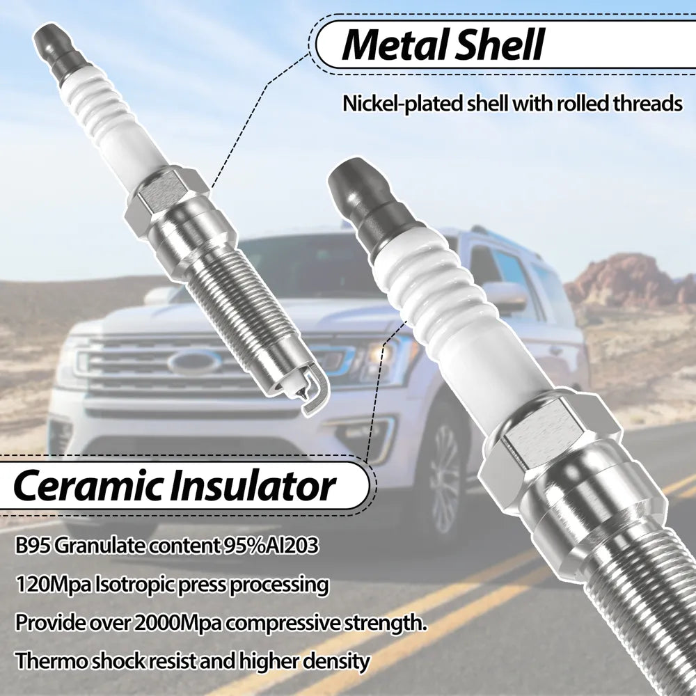 H3703 8Pcs Ignition Coils & Spark Plugs For Ford F-150 2009-2010 V8 4.6L 5.4L DG521