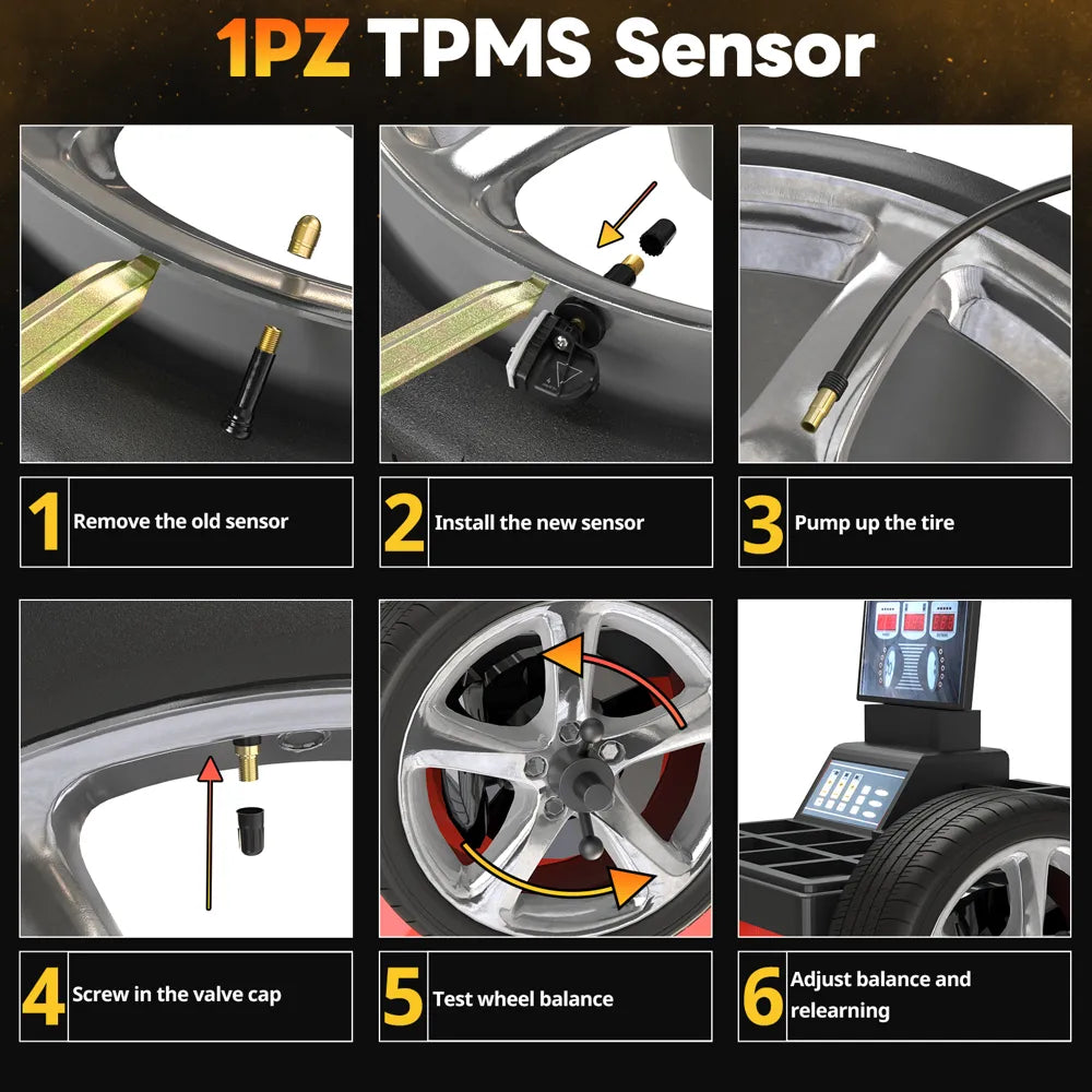 H4202 TPMS Tire Pressure Monitoring System Replacement for Buick Enclave LaCrosse Cadillac CT6 XT5 Chevrolet Camaro Cruze GMC Acadia Savana 433MHz Pre-Programmed Tire Pressure Sensor 13598773