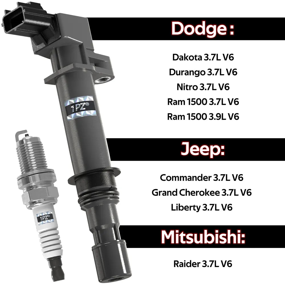 H4262 8x 56028138AF Mopar Ignition Coil Spark Plug For Dodge Dakota Durango 3.7L 4.7L