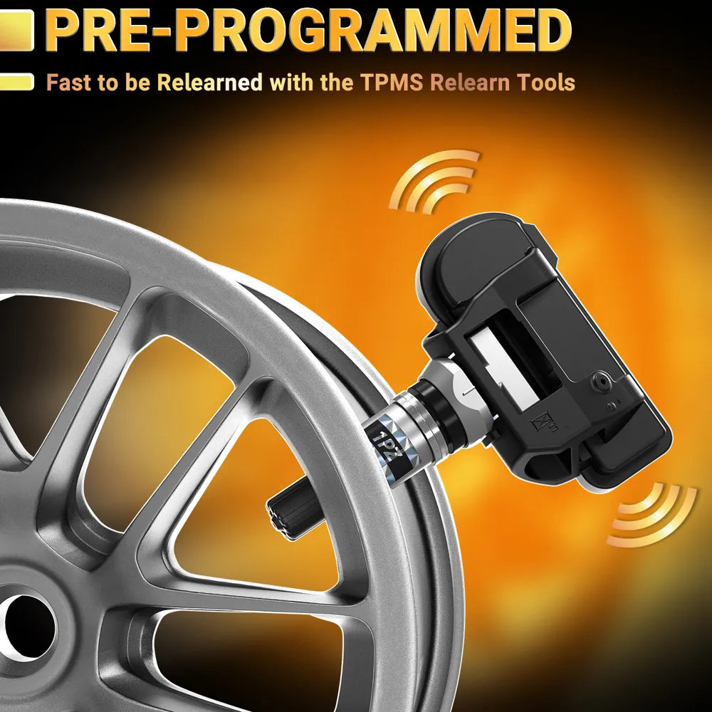 H4676 1PZ FHI-A3F TPMS Sensor Compatible for Mercedes Benz Smart AMG Freightliner Sprinter 433MHz 4pcs, Programmed Tire Pressure Monitoring System Replaces# A0009050030 9050030 A0009057200 9057200