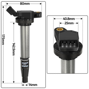 H5073 4 Genuine Ignition Coil For Denso 90919-02258 673-1310 Toyota Corolla Prius 1.8L