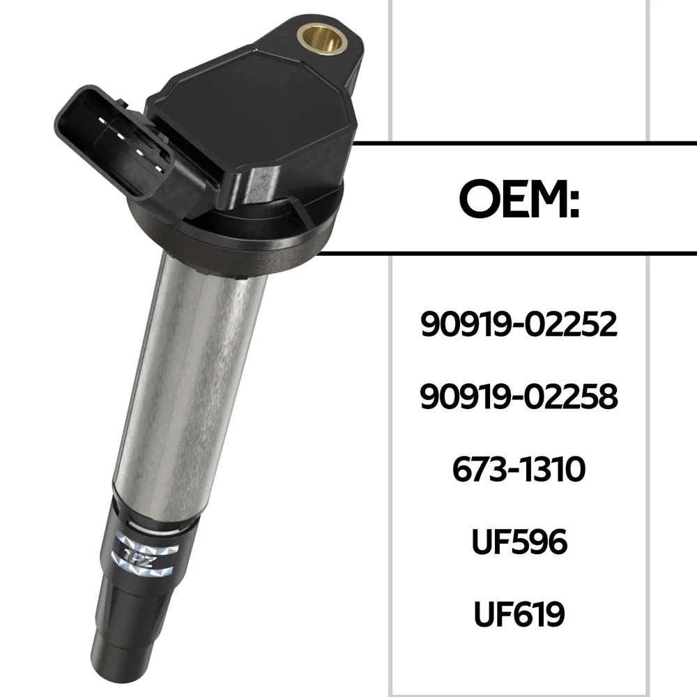 H5073 4 Genuine Ignition Coil For Denso 90919-02258 673-1310 Toyota Corolla Prius 1.8L