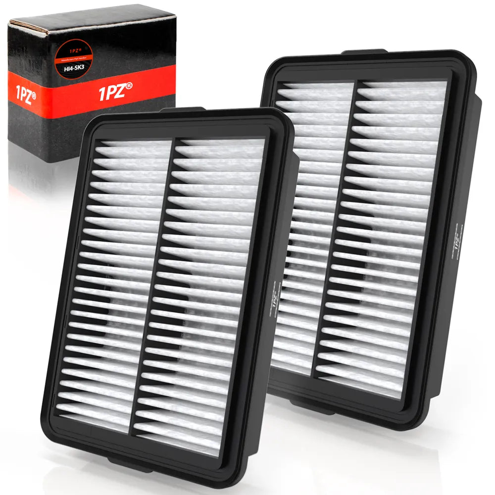 H3395 CA12057 Engine Air Filter 2 Pack for 2017-2020 Elantra | Fits 2018-2023 Kona, 2019-2021 Veloster, 2019-2023 Kia Forte, 2020-2023 Forte5 and Soul; 1.4L, 1.6L, 2.0L